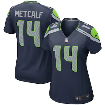 womens nike dk metcalf college navy seattle seahawks game p